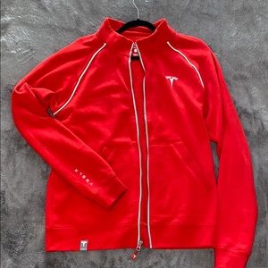 Red Tesla Zip Up